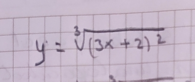 y=sqrt[3]((3x+2)^2)