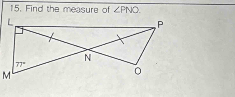 Find the measure of ∠ PNO.