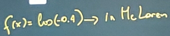 f(x)=ln x(-0.4)to ln 1nln 1corem