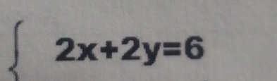 2x+2y=6