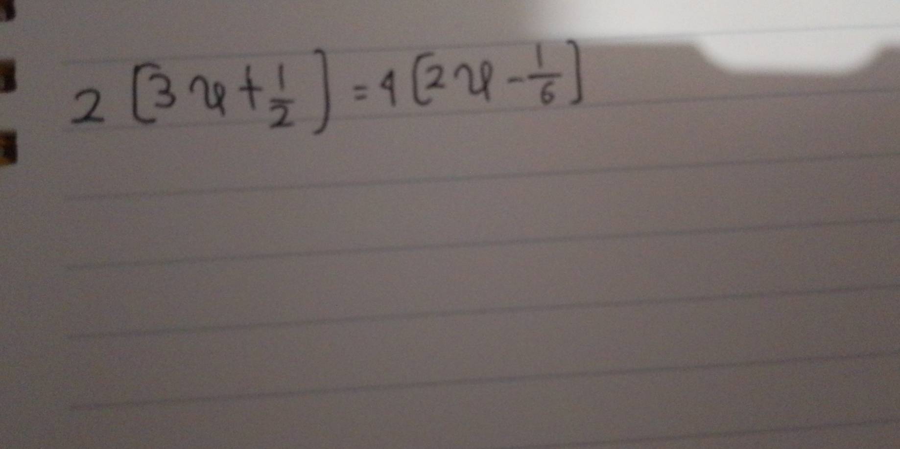 2[3varphi + 1/2 )=4(2varphi - 1/6 )