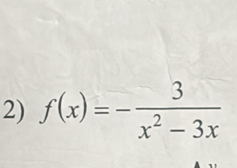 f(x)=- 3/x^2-3x 