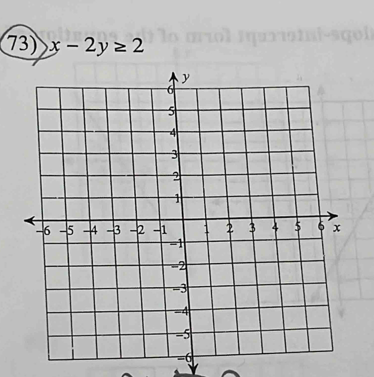 x-2y≥ 2