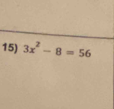 3x^2-8=56