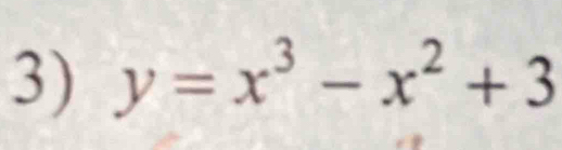 y=x^3-x^2+3