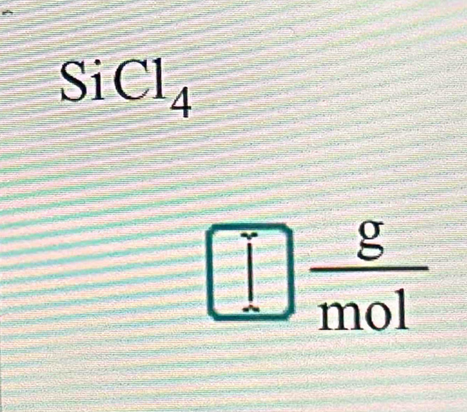 SiCl_4
 g/mol 