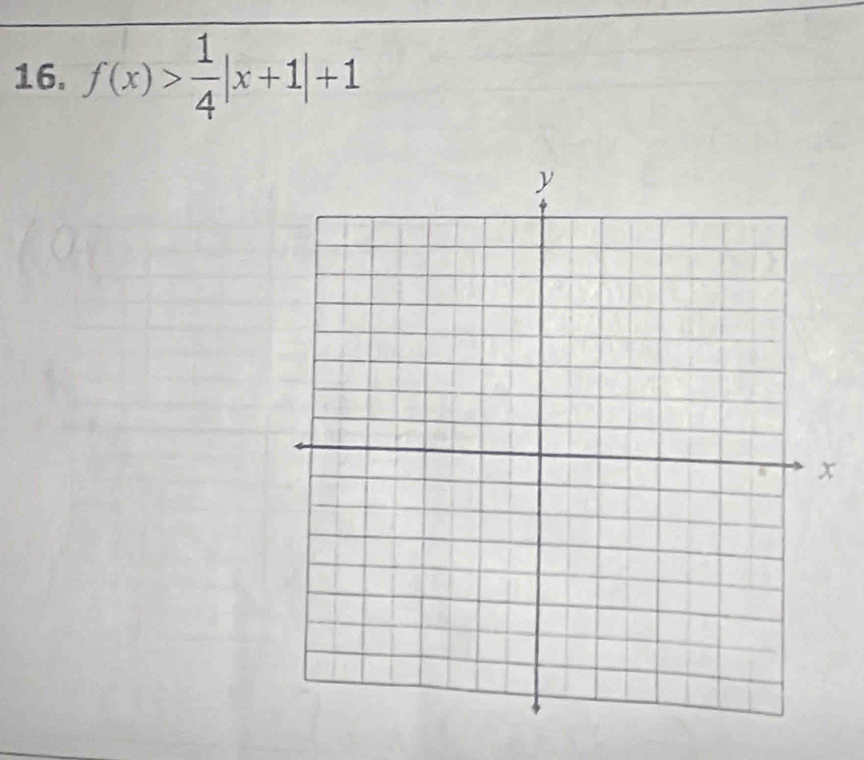 f(x)> 1/4 |x+1|+1