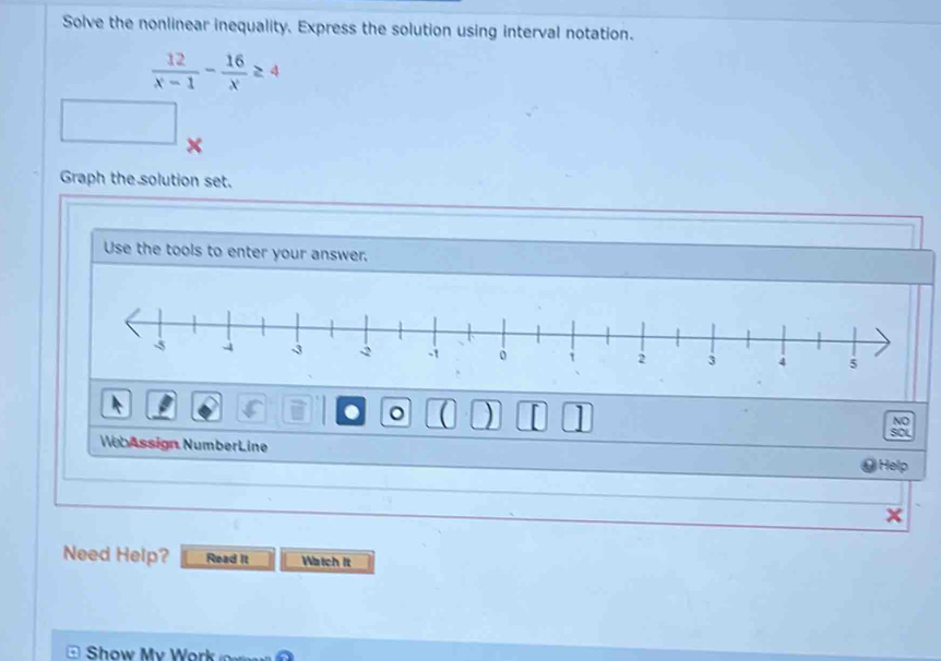 Solved: Solve the nonlinear inequality. Express the solution using ...