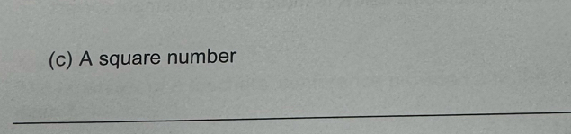 A square number 
_