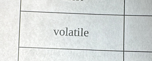 volatile