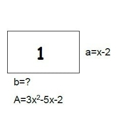 b= ?
A=3x^2-5x-2