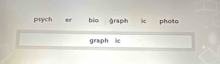 psych er bio graph ic photo 
graph ic