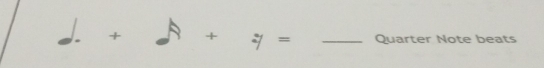 y= _Quarter Note beats