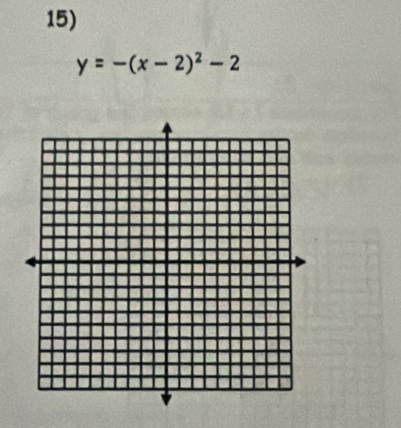 y=-(x-2)^2-2