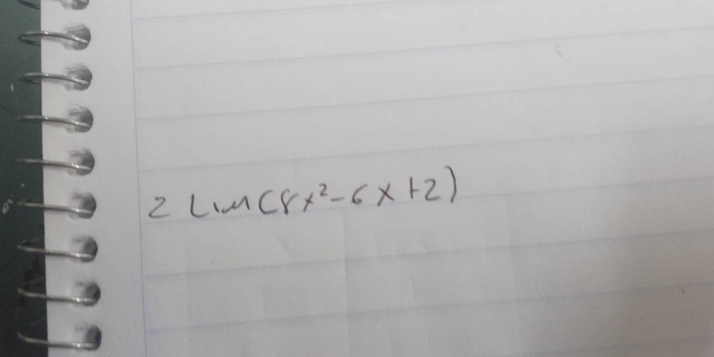 Linch x^2-6x+2)