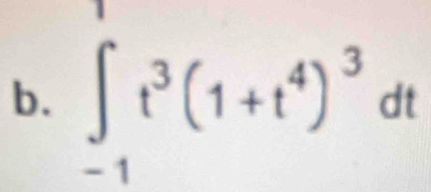 ∈t _-1t^3(1+t^4)^3dt