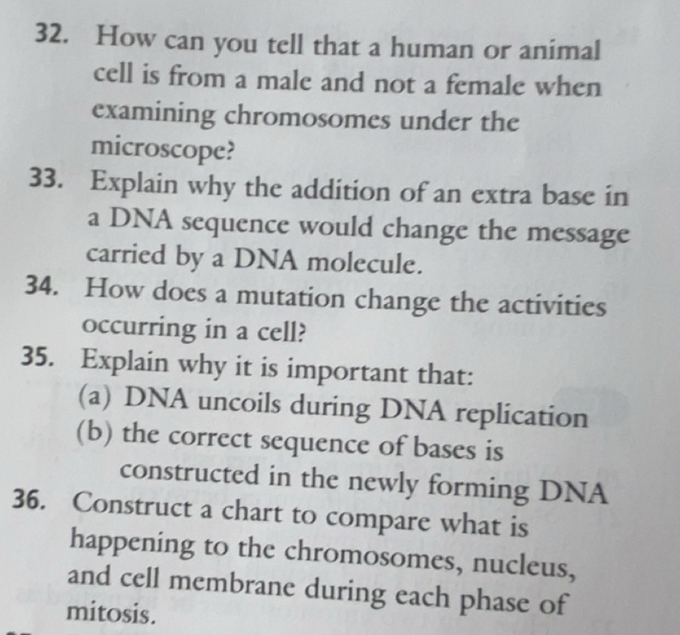 Solved: How can you tell that a human or animal cell is from a male and ...