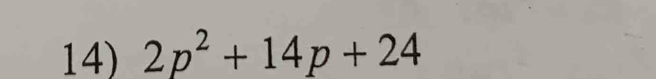 2p^2+14p+24