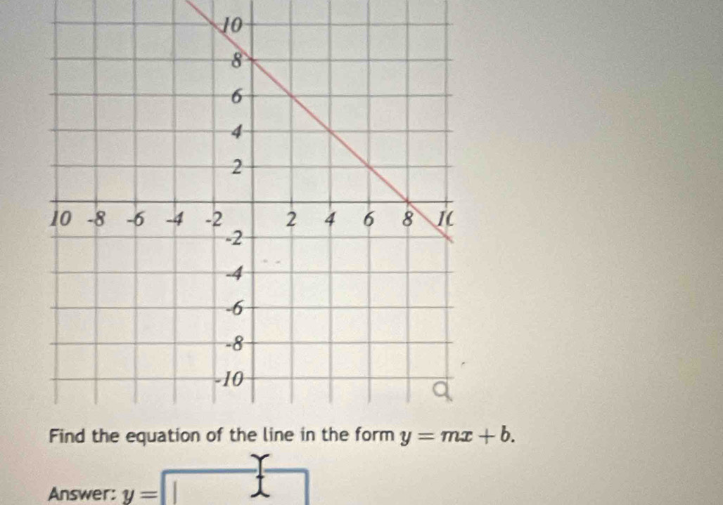 Answer: y=