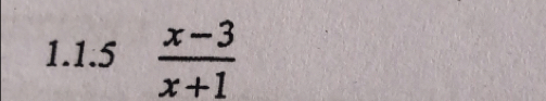  (x-3)/x+1 