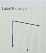 Label the angle. *