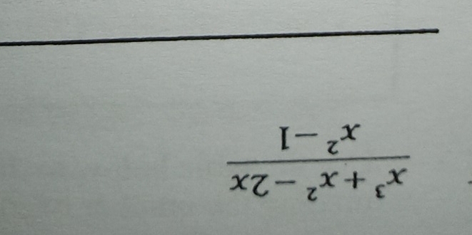  (x^3+x^2-2x)/x^2-1 