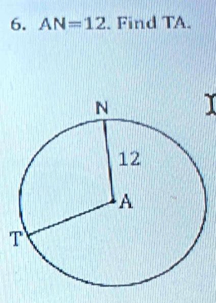 AN=12. Find TA.
D