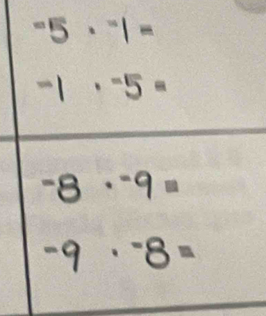 "5·"1=
-1 ， -5 =
8

o