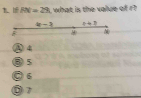 1 FN=29 what is the value of r ?
④4
③5
O6
D7