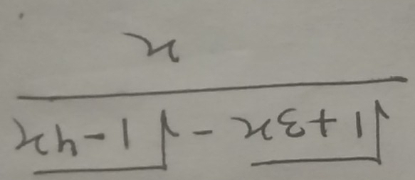  (sqrt(1+3x)-sqrt(1-4x))/x 