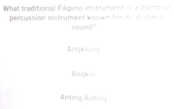 Nalutas:What traditional Filipino instrument is a bamboo percussion ...