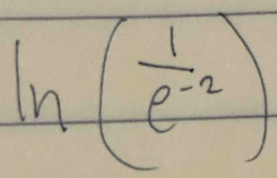 ln ( 1/e^(-2) )