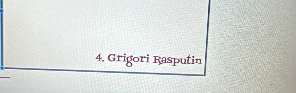 Grigori Rasputin