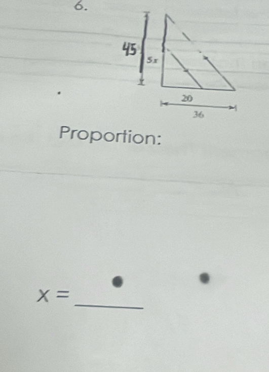 Proportion: 
_
x=