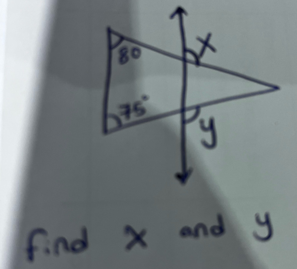 find X and y