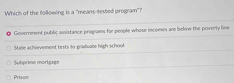 Solved: Which of the following is a 