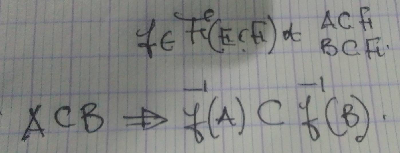 f∈ R(π ,sqrt()
AC f
BCF_1
ACB
f(A)Cf^(-1)(B)