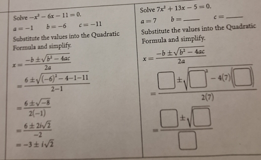 7x^2+13x-5=0.
c