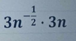 3n^(-frac 1)2· 3n