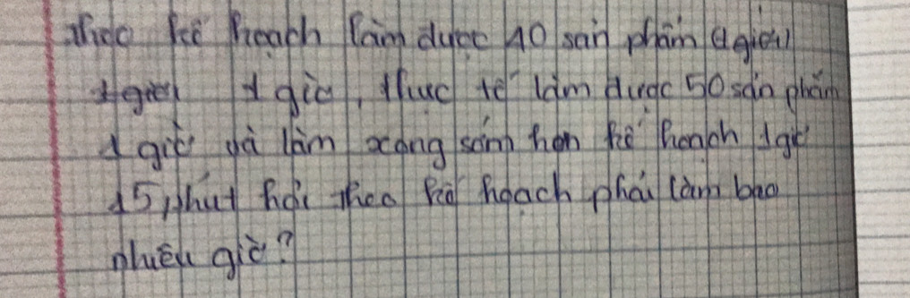 zhdo Ke heach Can ducc n0 san phan egien 
dgqiú luc te lǎm àugc 50 sàn phán 
Agiǐ gà lim záng sān han hē heach Igú
5 hut hái zheo feo beach phau càn bo 
Thén giò?