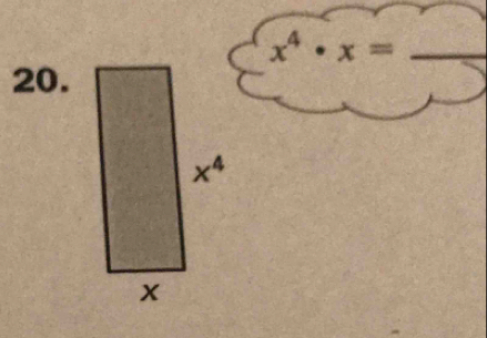 x^4· x= _
20.