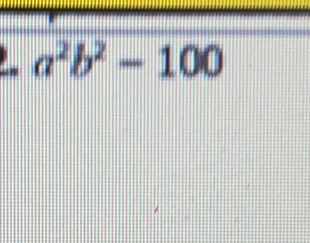 a^2b^2-100