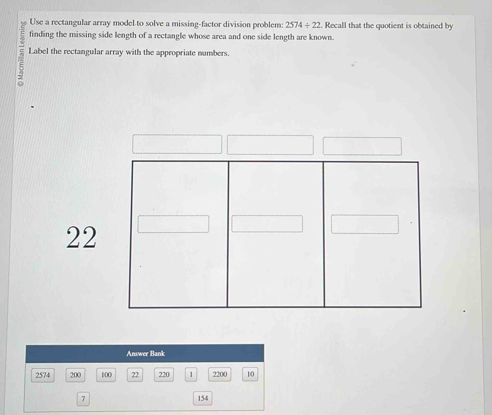 Solved: Use a rectangular array model to solve a missing-factor ...