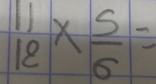 frac 1*  5/6 =