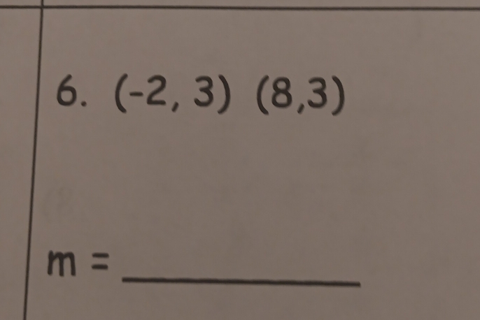 (-2,3)(8,3)
_
m=