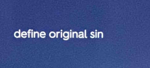 define original sin