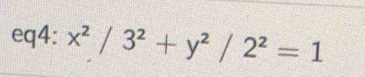 eq4:x^2/3^2+y^2/2^2=1