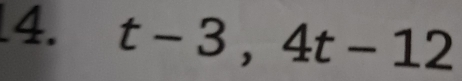 t-3, 4t-12