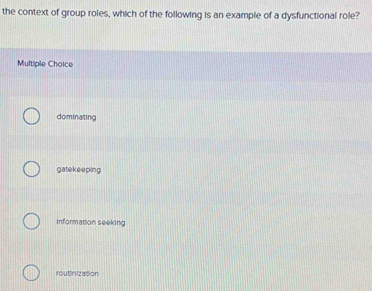 Solved: the context of group roles, which of the following is an ...