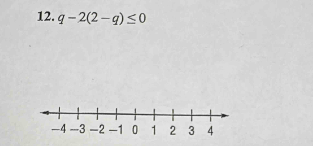 q-2(2-q)≤ 0